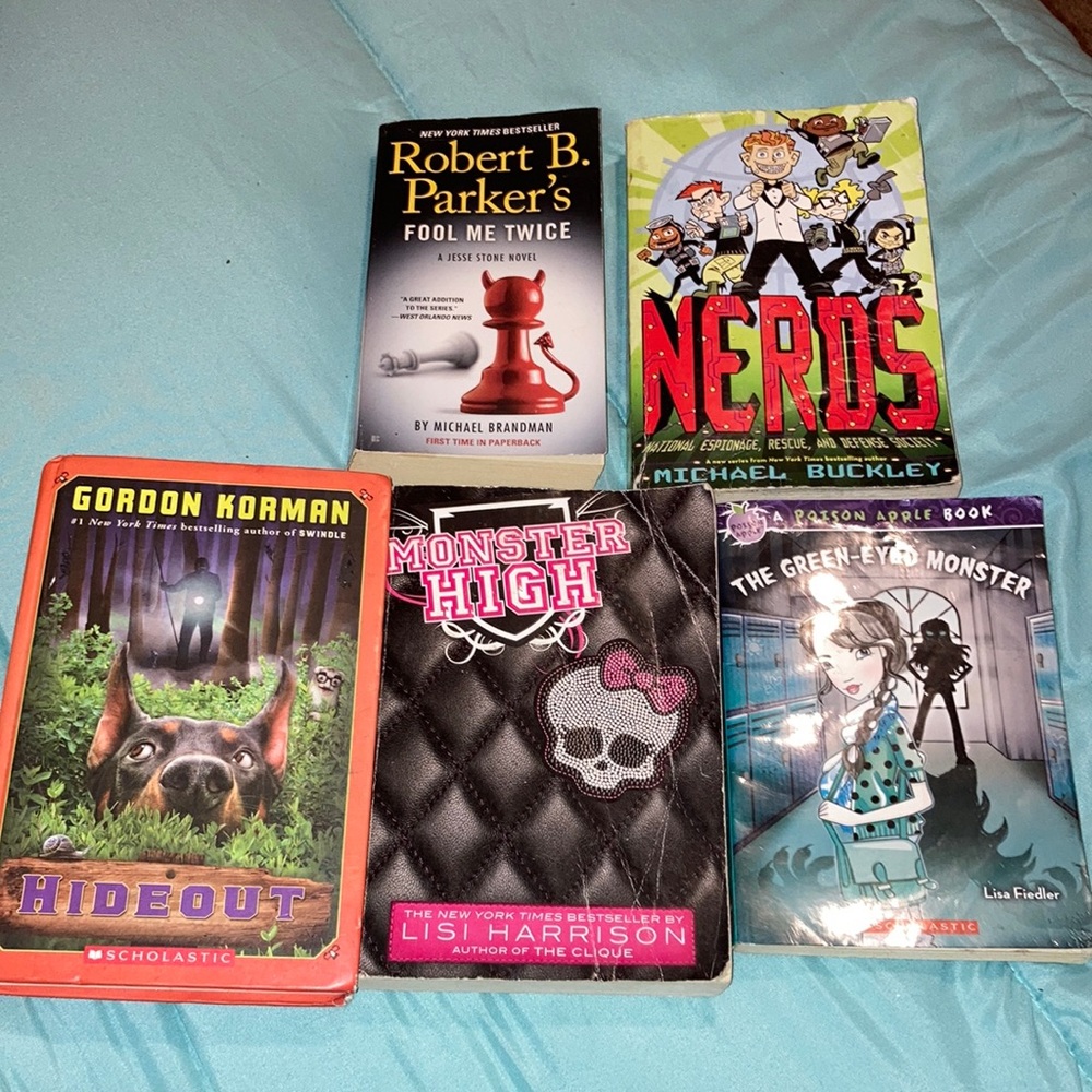 5 books for $25